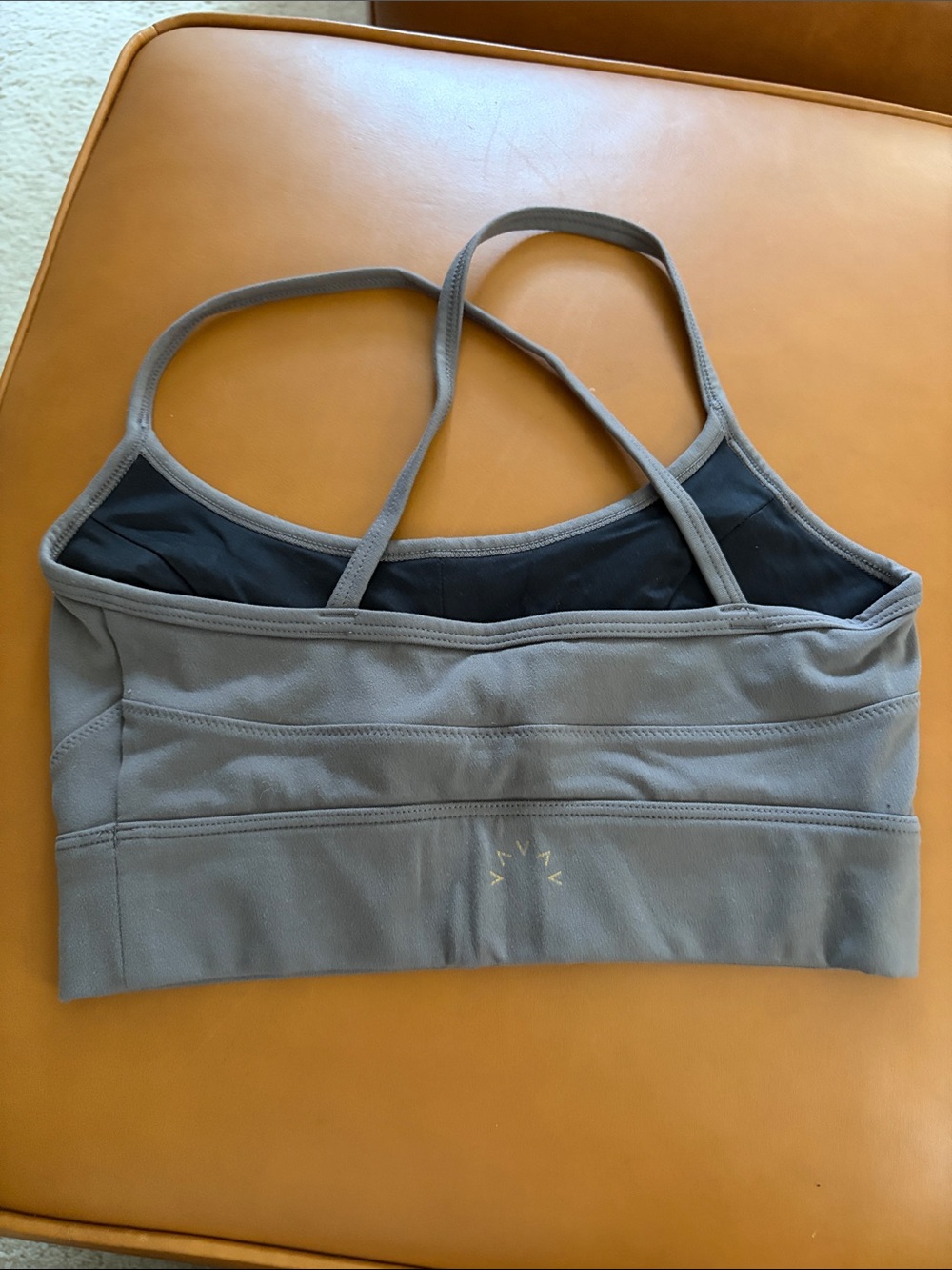 Gray Strappy Sports Bra -  women intimates & sleepwear